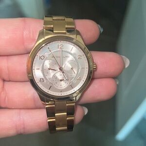 MK Rose Gold Watch- good condition- needs battery